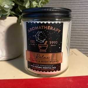 🍀5/$45🍀 BBW Relax Black Chamomile Single Wick (1)